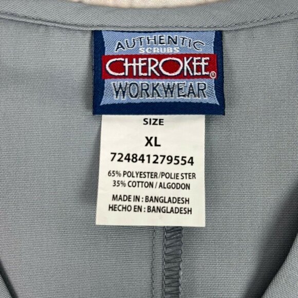 Cherokee Workwear Scrub Top V Neck Unisex XL - Picture 7 of 10